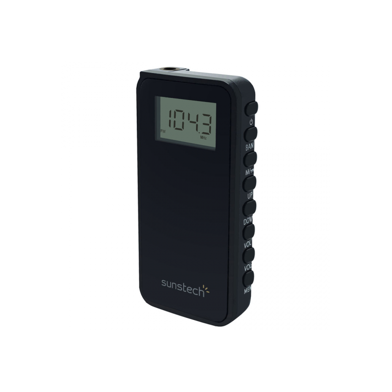 TRANSISTOR SUNSTECH RPD23 BLACK AM/FM