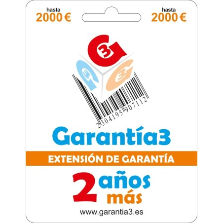 EXTENSION GARANTIA +2A G3PDES2000 HASTA 2000€