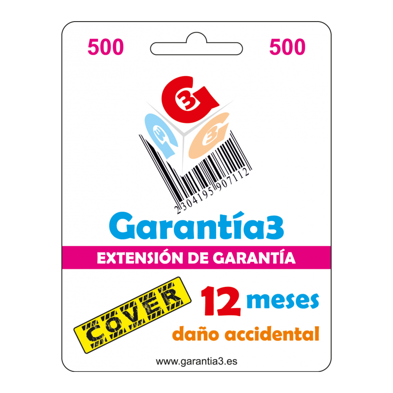 GARANTIA DAÑO ACCIDENTAL G3 G3CPDES500 HASTA 500€