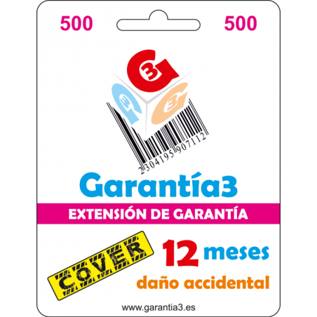 GARANTIA DAÑO ACCIDENTAL G3 G3CPDES500 HASTA 500€