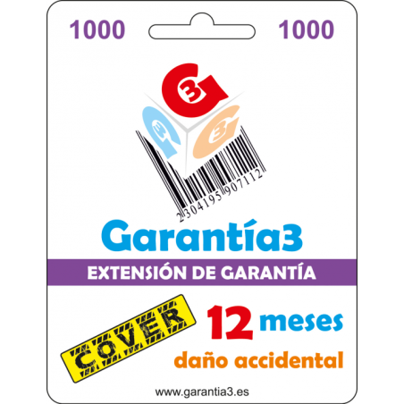 GARANTIA DAÑO ACCIDENTAL G3 G3CPDES1000 HAST 1000€