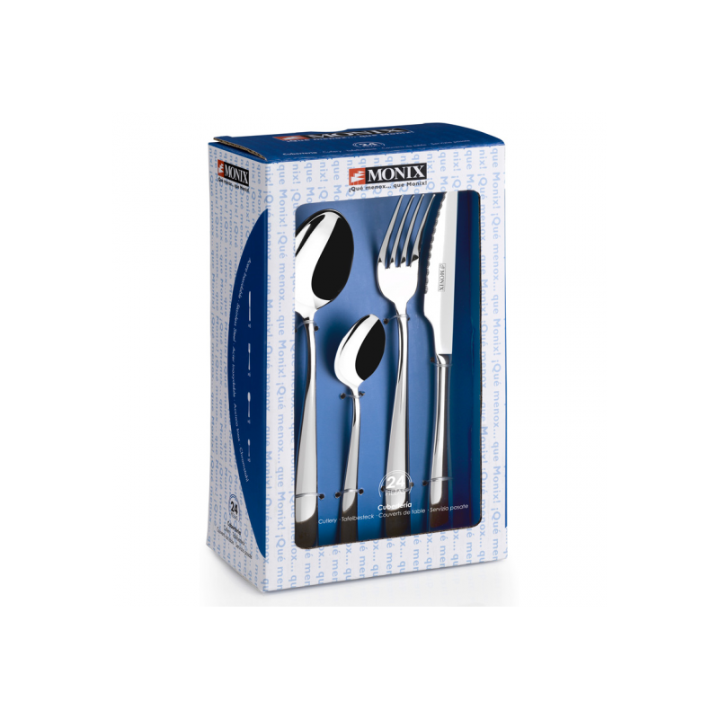 CUBERTERIA MONIX SIENA SET 24P. 18/10 C/CH  