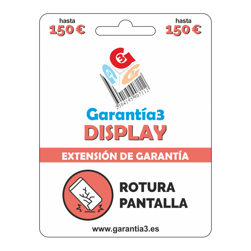GARANTIA DISPLAY PANTALLAS G3 HASTA 150€