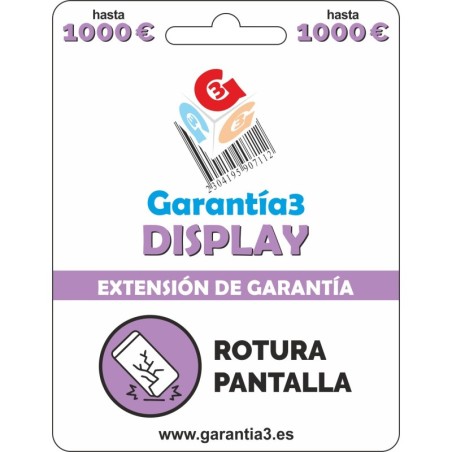GARANTIA DISPLAY PANTALLAS G3 HASTA 1000€