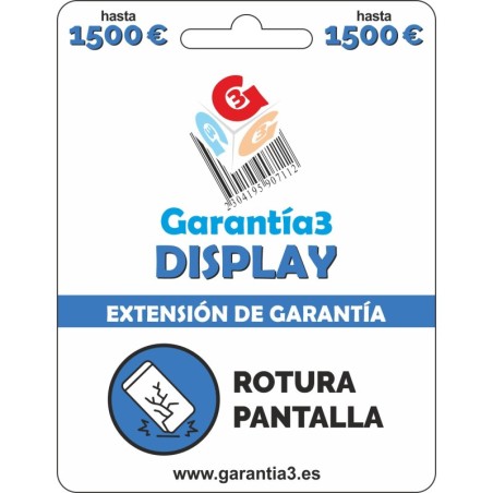 GARANTIA DISPLAY PANTALLAS G3 HASTA 1500€