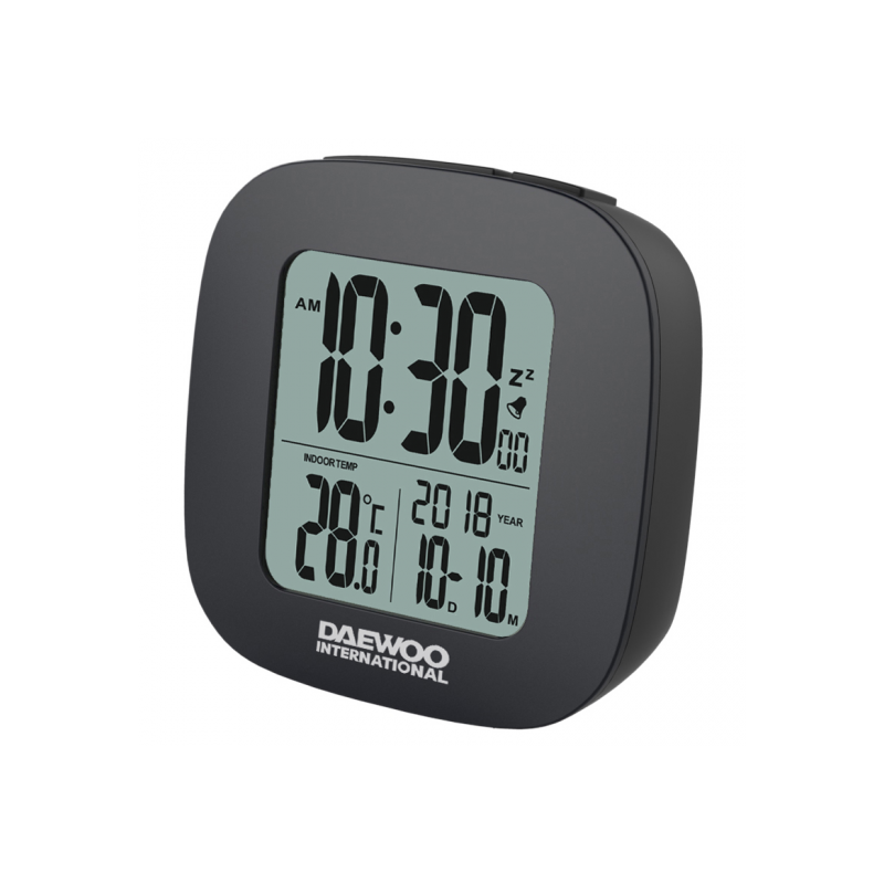 REL. DESPERTADOR DAEWOO DCD-26B LCD BLACK
