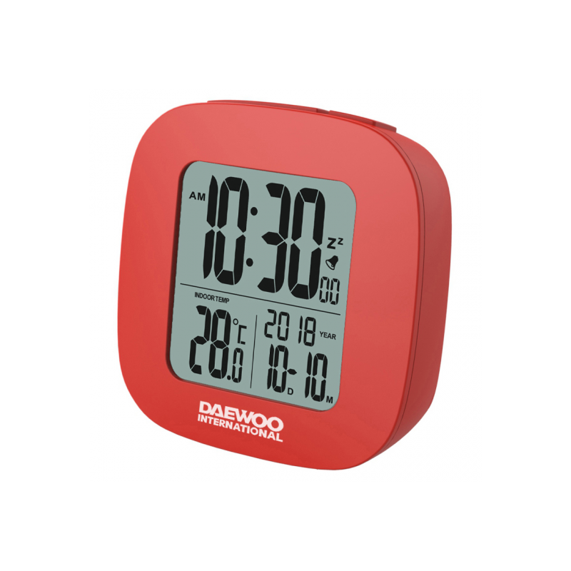 REL. DESPERTADOR DAEWOO DCD-26R LCD ROJO