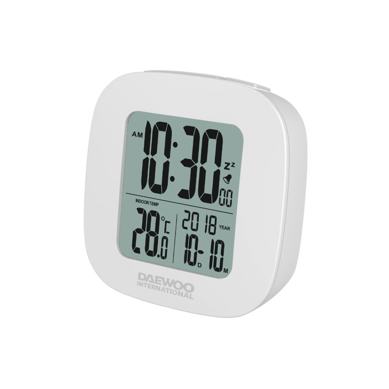 REL. DESPERTADOR DAEWOO DCD-26W LCD WHITE