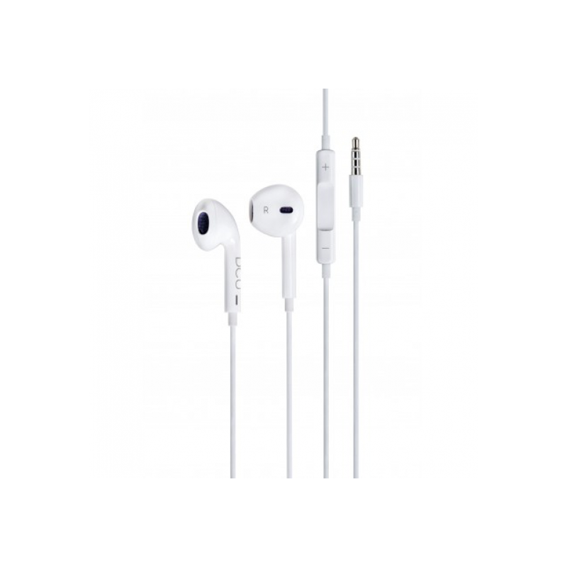 AURICULARES DCU JACK 3,5MM STEREO BLANCO