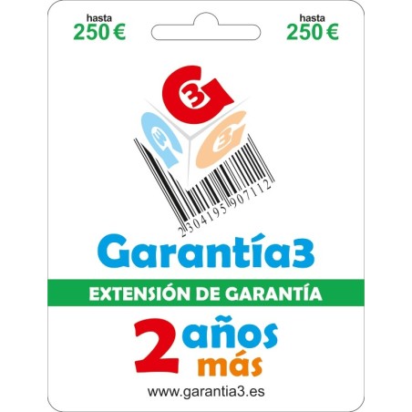 EXTENSION GARANTIA +2A G3PDES250 HASTA 250€