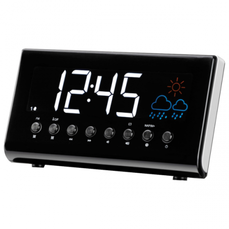 REL. DESPERTADOR DENVER CR-718 DIGITAL NEGRO