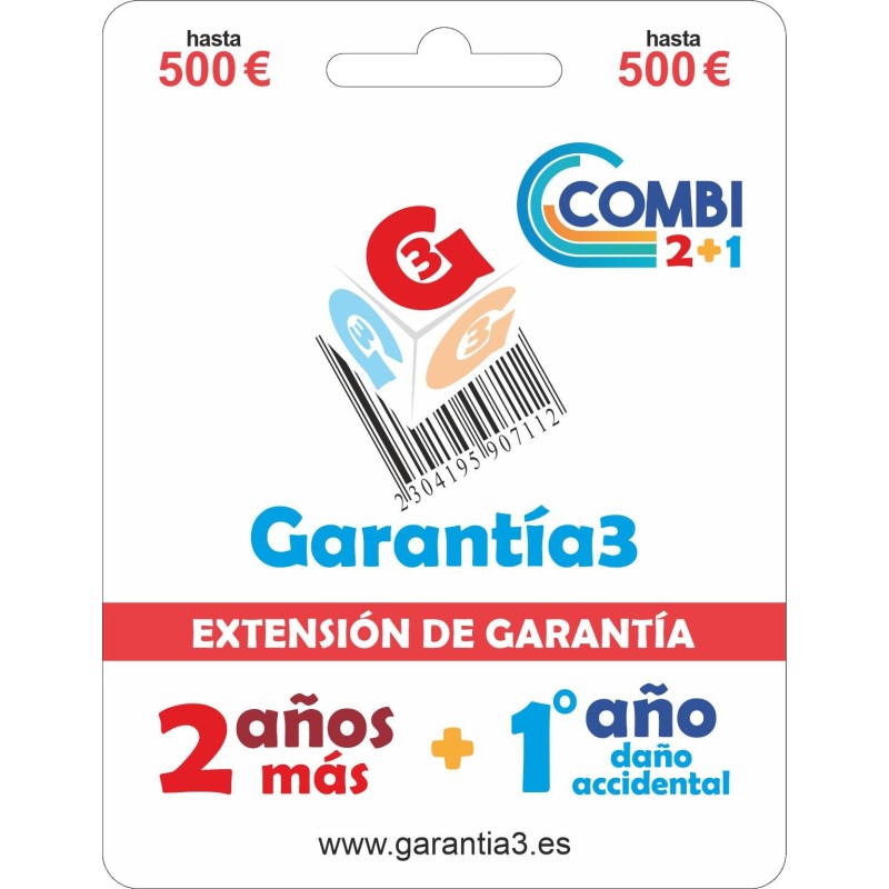 GARANTIA COMBI 1A.DAÑO ACC+2A.EXT G3E120500 500€