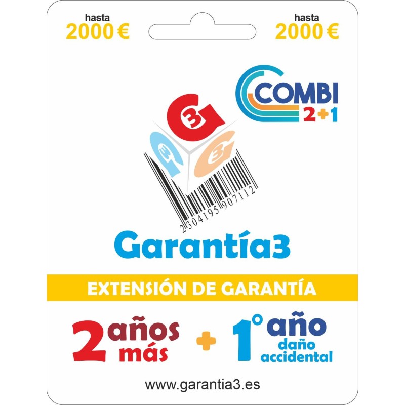 GARANTIA COMBI 1A.DAÑO ACC+2A.EXT G3E1212000 2000€
