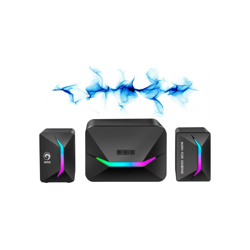 ALTAVOCES MARVO SG-235 RGB 5W+2 3W JACK USB