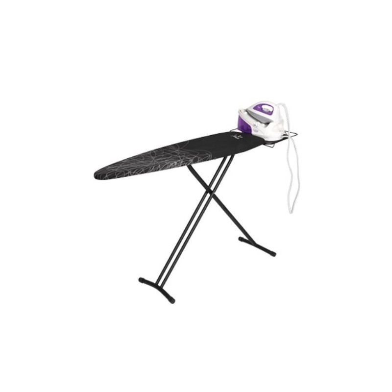 TABLA DE PLANCHAR JATA TP520 (123x40CM.) NEGRA, TERMOLACADA,