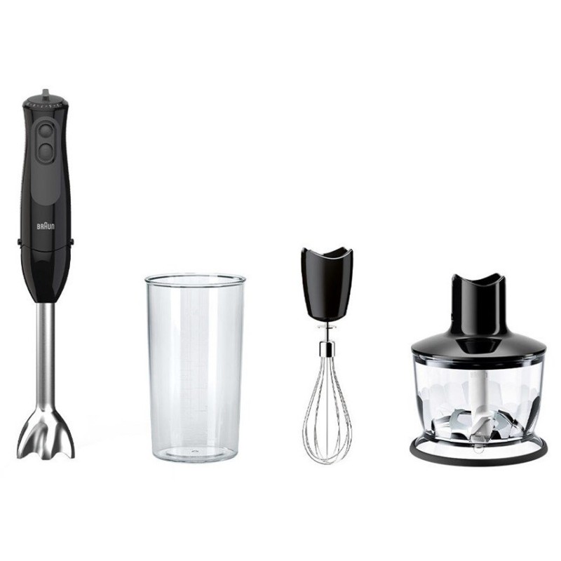 BATID. BRAUN MQ3135BK 900W C/A PIE INOX NEGRA