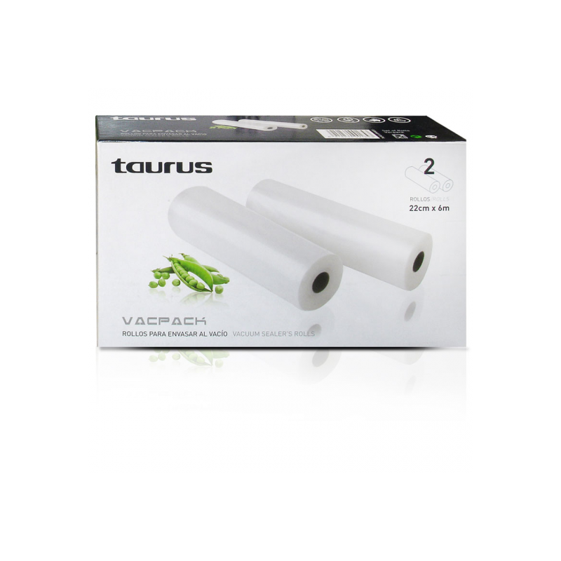 BOLSA  ENVASADORA TAURUS ROLLO 2UDS 22x6